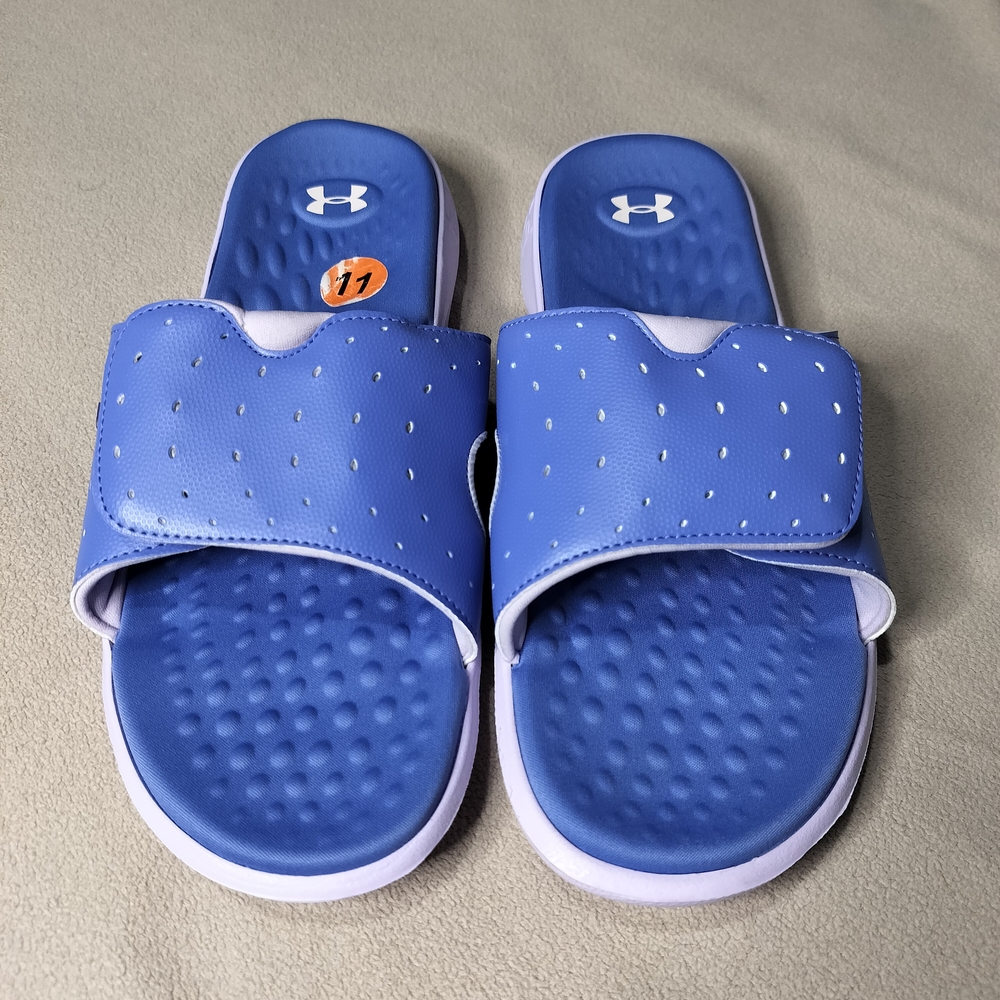 Under Armour Blue Slide Sandals